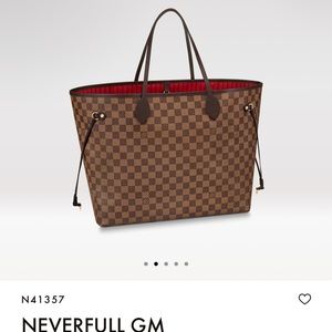 Authentic Louis Vuitton Damier GM Neverfull
